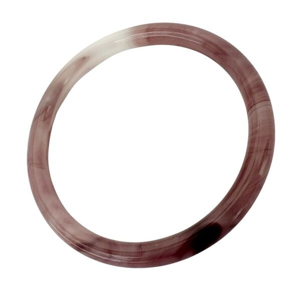 🆕Purple Jade Glass Bangle Bracelet - Picture 3 of 5